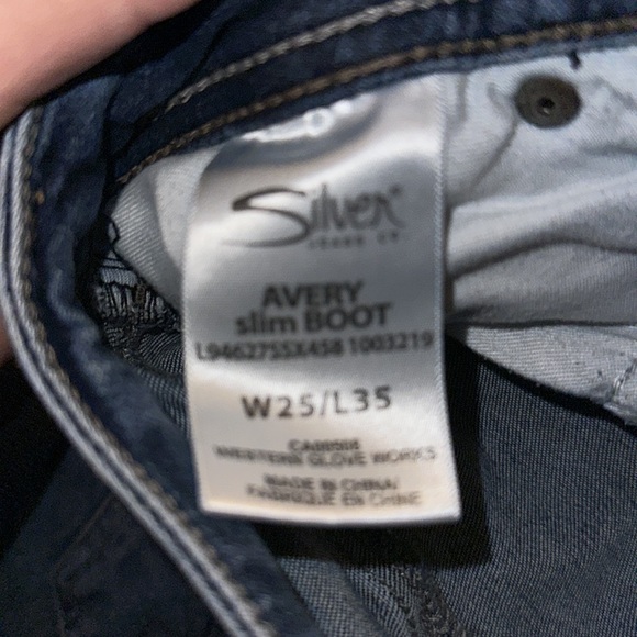 25W/35L Silver Slim Boot Cut WMNS Jeans - Picture 5 of 5